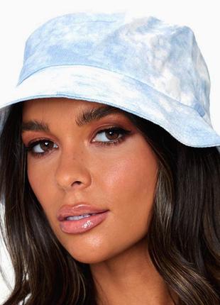 Prettylittlething, панама с принтом тай-дай (tie-dye), p. one size