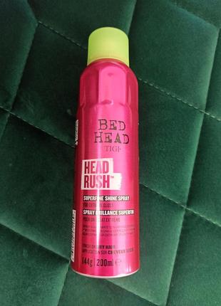 Блиск tigi bed head headrush інтенсивний для волосся 200 мл