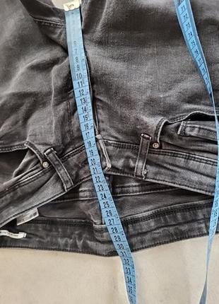 30 джинсы коттон серые турция стрейч зацженные посадка средняя нихкая бедровки5 фото