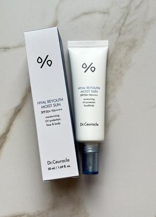 Увлажняющий солнцезащитный крем dr. ceuracle hyal reyouth moist sun spf 50+