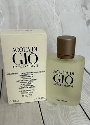 Тестер 100 ml giorgio armani acqua di gio pour homme туалетная вода армани аква ди джио пур хом духи