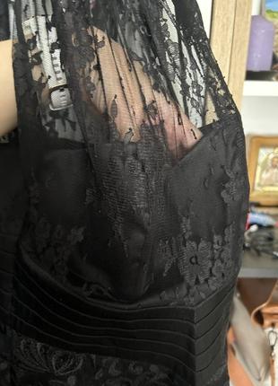 Karen millen люксове вечірнє чорне плаття мереживо3 фото