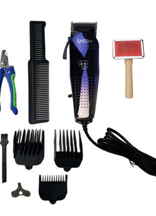 Машинка для стрижки тварин saeday sd-833 professional pet clipper машинки для стрижки собак `gr`