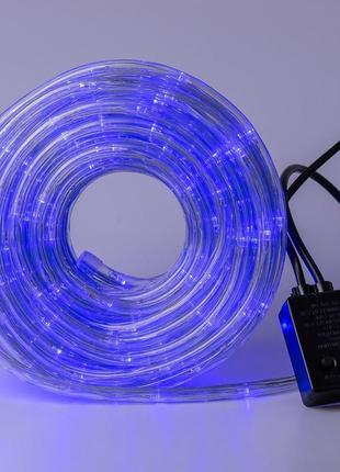 Гирлянда уличная лента светодиодная дюралайт 240 led 7м морозоустойчивая прозрачный провод синий `gr`7 фото
