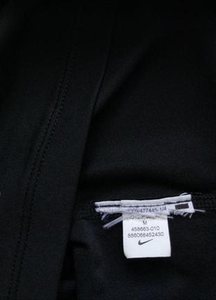 Черная женская спортивная компрессионная термо футболка майка топ худи свитшот олимпийка nike pro combat размер s5 фото