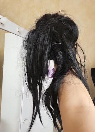 Парик маска хеллоуин эльфийка эмо волосы3 фото