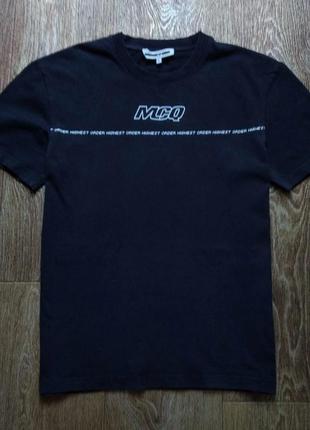 Оригинальная черная мужская футболка свитшот худи alexander mcqueen размер s