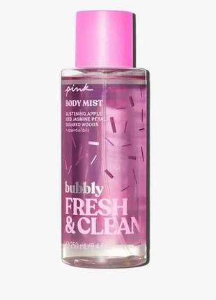 Парфумований спрей для тіла victoria's secret pink bubbly fresh & clean