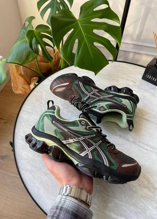 Чоловічі кросівки asics gel-quantum kinetic brown green(літо)