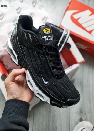 Чоловічі кросівки nike air max plus tn black/white3 фото