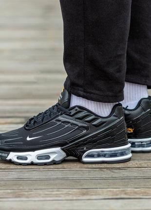 Чоловічі кросівки nike air max plus tn black/white7 фото