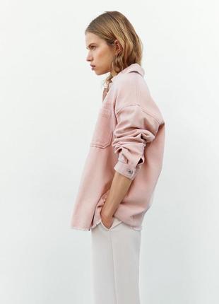 Нова джинсова куртка курточка рожева вельветова зара бузкова zara