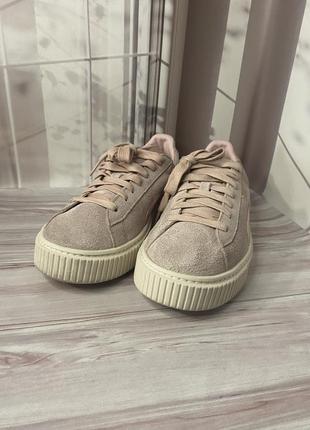 Кожаные кроссовки puma🌿 38р