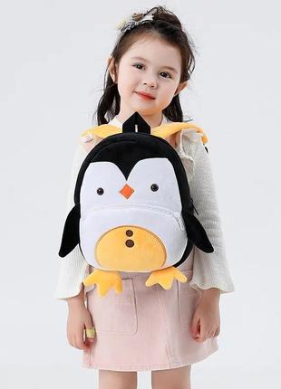 Рюкзак пингвин детский новый ранец рюкзачок мягкий игрушка животное