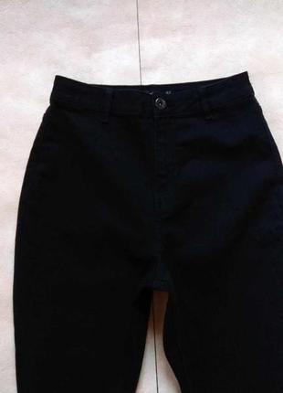 Брендовые черные джинсы скинни с высокой талией boohoo, 10 размер.4 фото