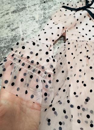 Фатинова сукня в горошок4 фото