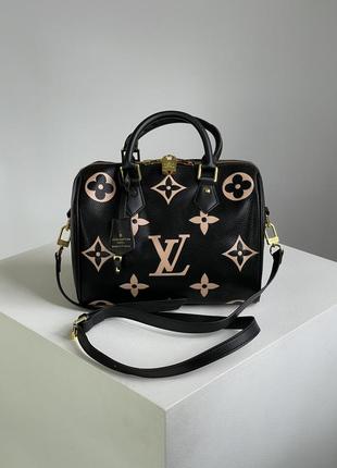 Жіноча сумка в стилі louis vuitton speedy bandoulière 25 bag premium.