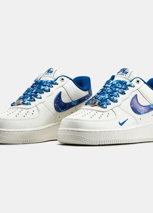 Кроссовки nike air force 1 x bape белые мужские