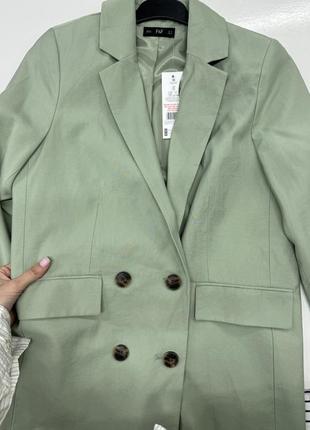 Оливковый пиджак женский новый с этикетками, от бренда f&amp;f со скидкой-50%