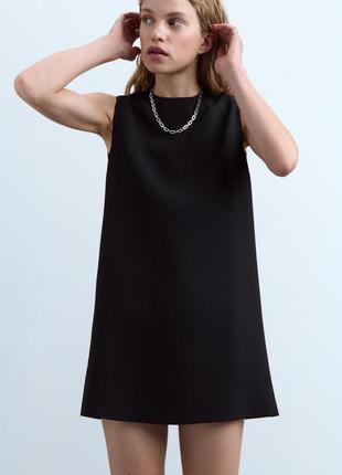 Новое черное мини платье, комбинезон zara