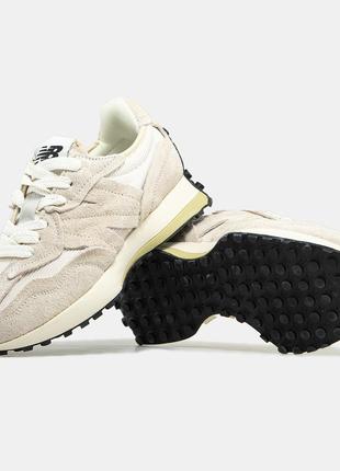 Кроссовки new balance 327 бежевые женские / мужские