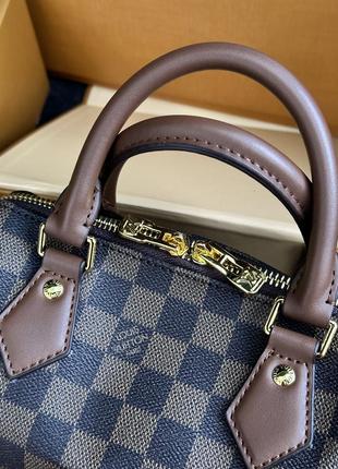 Женская сумка в стиле louis vuitton speedy nano brown/chess premium.2 фото