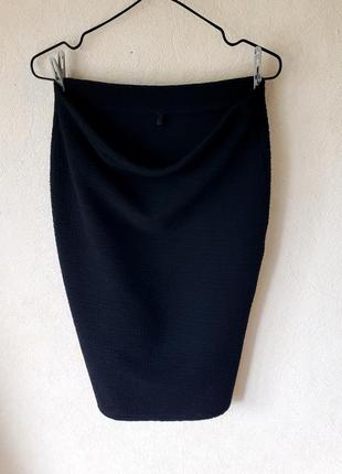 Черная бандажная утягивающая миди юбка на комфортной талии marks and spencer