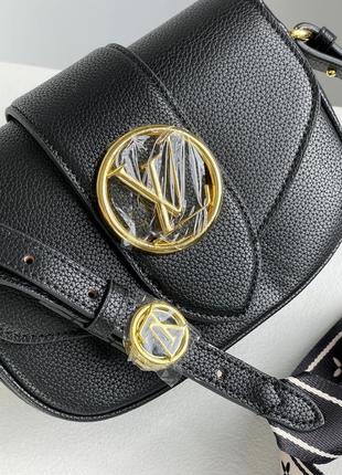 Женская сумка в стиле louis vuitton pont 9 soft pm black leather premium.3 фото