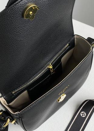 Женская сумка в стиле louis vuitton pont 9 soft pm black leather premium.5 фото