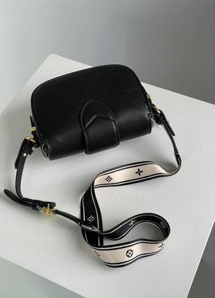 Женская сумка в стиле louis vuitton pont 9 soft pm black leather premium.7 фото