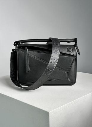 Сумка loewe paula's ibiza puzzle bag in classic calfskin black