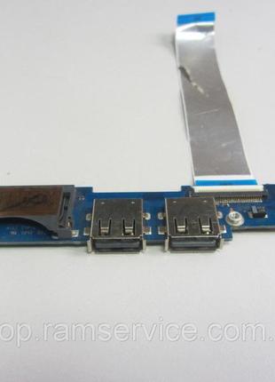 Плата usb, card reader для ноутбука samsung 530u, 535u, *ba92-09691a, ba92-10598a, б/в