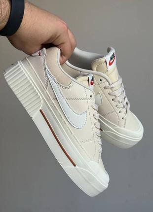 Nike court legacy beige white6 фото