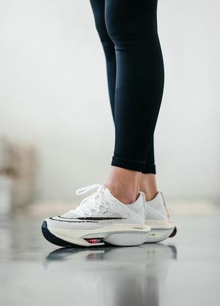 Кроссовки nike air zoomx alphafly белые женские / мужские