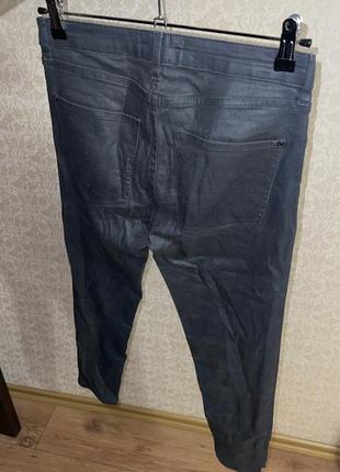 Mango брюки джинсы мокрая ткань экокожа леггинсы скинни3 фото