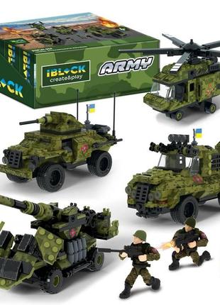 Конструктор iblock "армия" военный транспорт pl-921-429