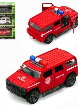 Машина метал 3625p (96 шт./4) "автопром", 1: 32,3 кольори, світло,звук.двері, в кор.16 * 7 см