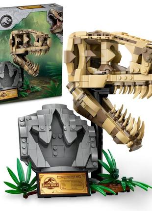 Конструктор lego "jurassic world" окаменели: череп тиранозавра (1577 деталей) 76964
