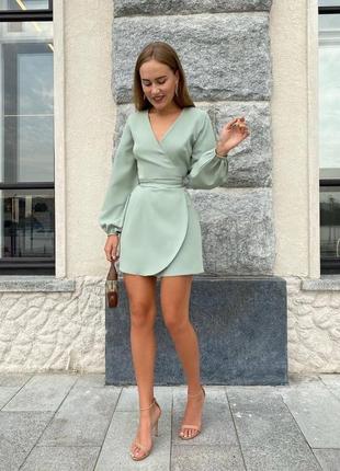 Сукня на запах🩷🖤💚🤍💜💙2 фото