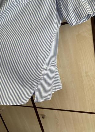 Сорочка котонова в смужку4 фото
