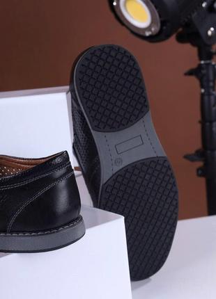 Стильные кожаные мужские туфлі мокасины2 фото