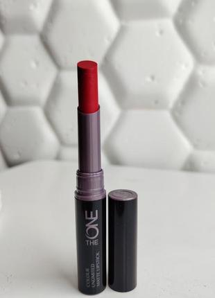 Стойкая матовая помада для губ от орифлейм страстный рубиновый  oriflame tne one red passion 31687 matte lipstick