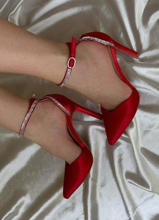 Туфли красные4 фото