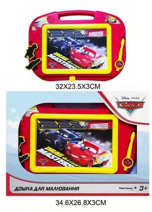 Досточка магнитная a-toys "disney" cars 32x23см d-3404