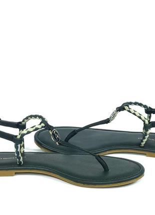 Кожаные женские сандалии босоножки tommy hilfiger jennyfer 7c sandals оригинал5 фото
