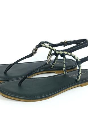 Кожаные женские сандалии босоножки tommy hilfiger jennyfer 7c sandals оригинал2 фото
