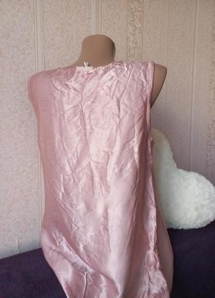 😍 новая! шикарная жемчужная блуза майка шелковая xl premium6 фото