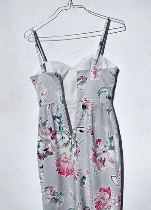 Новое котоновое миди платье в цветочный принт asos9 фото
