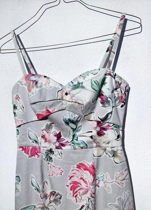 Новое котоновое миди платье в цветочный принт asos6 фото