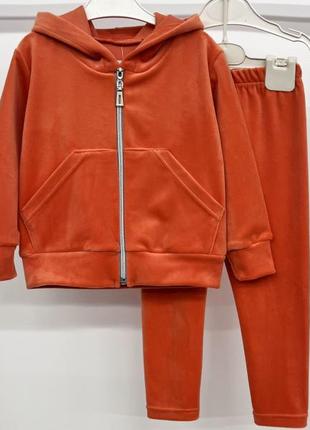 Велюрові костюми на блискавці, для дітей від 1 до 13 років5 фото